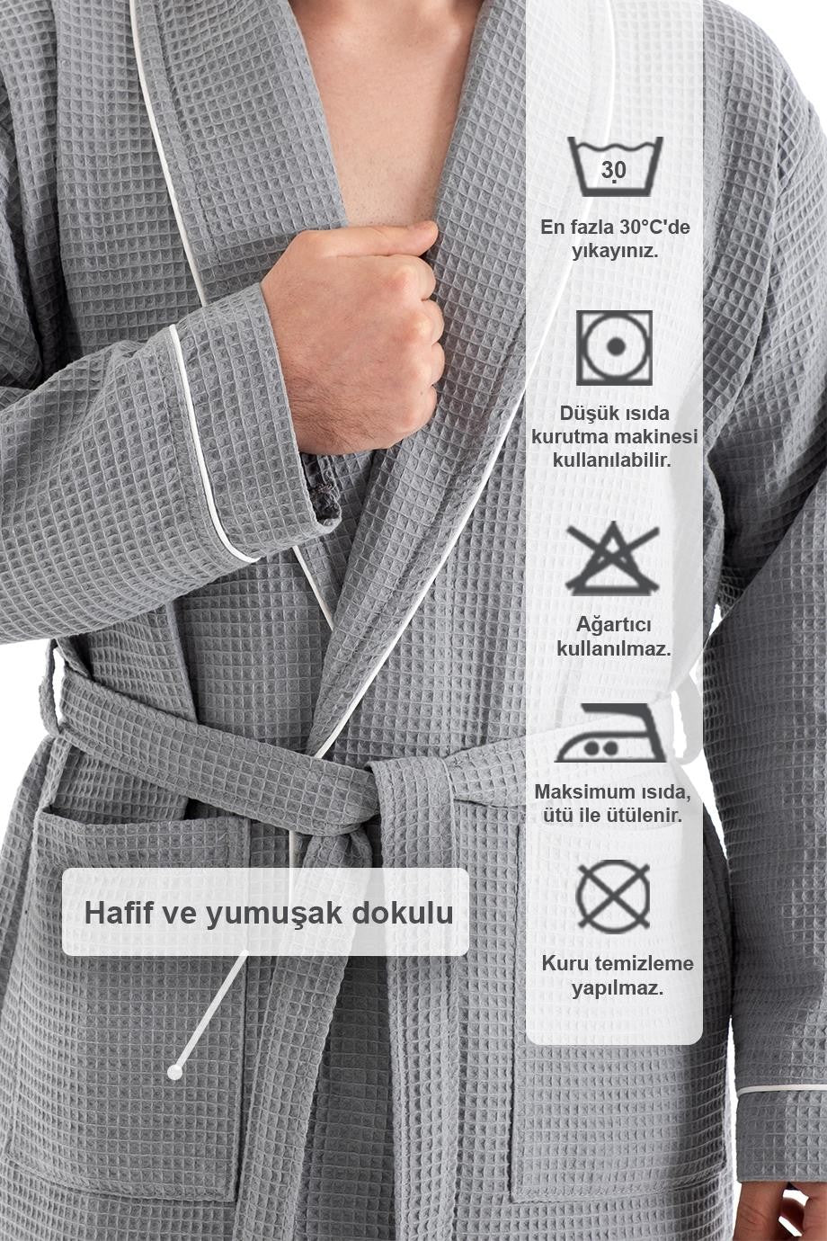 Denizli Concept-Unisex Soho Pi̇ke Bornoz-Bornoz-12-Milagron.com