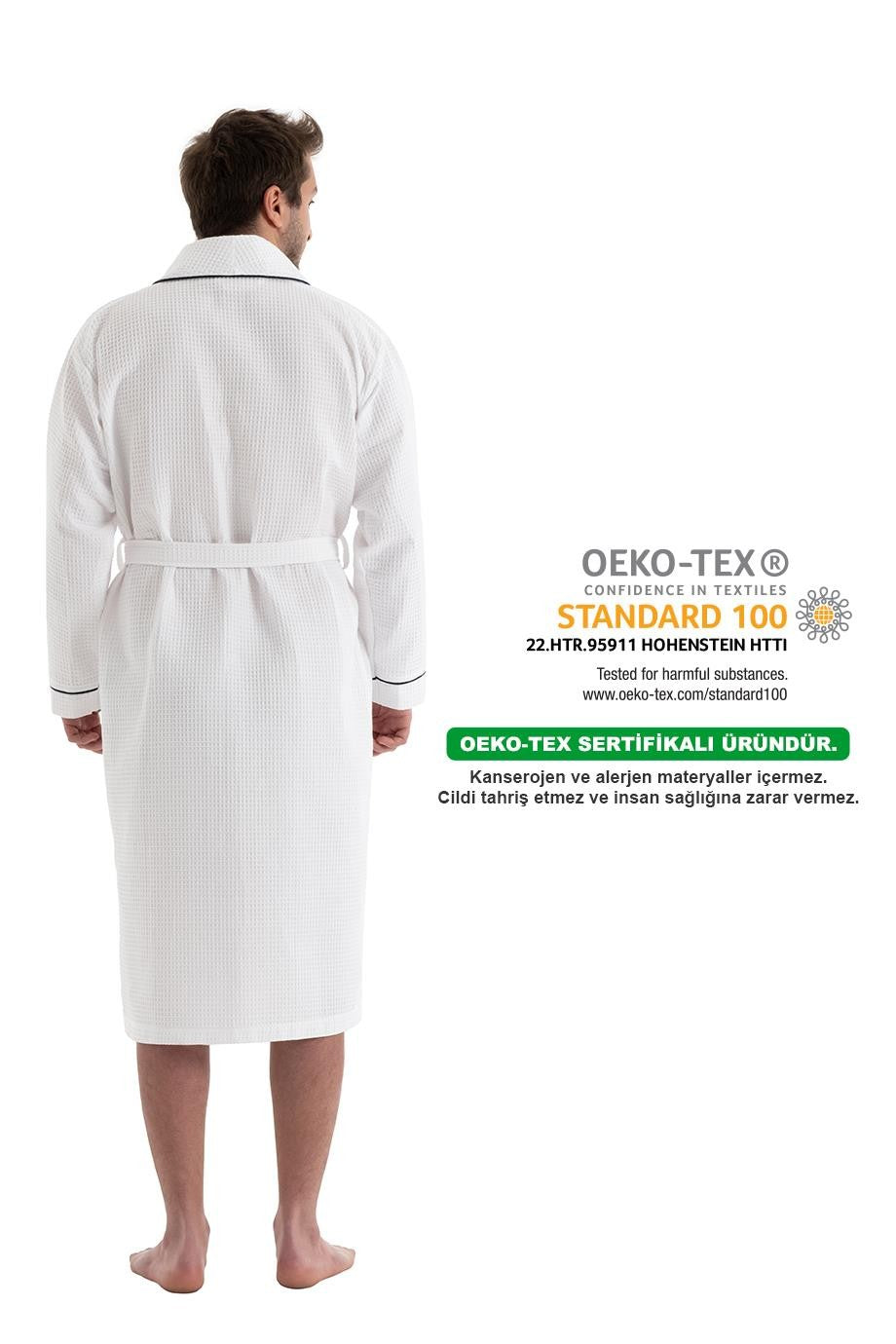 Denizli Concept-Unisex Soho Pi̇ke Bornoz-Bornoz-3-Milagron.com