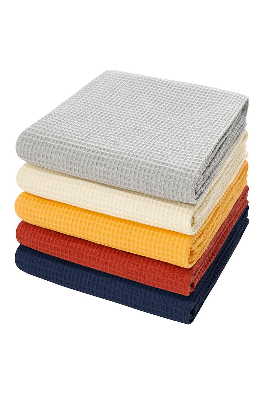 Denizli Concept-Waffle Banyo Havlu Seti̇-Havlu Seti-5-Milagron.com