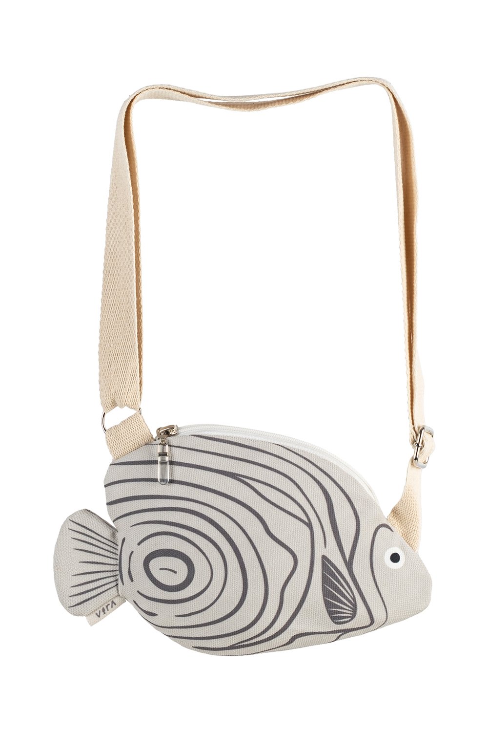 Design Vira-Beige Emperor Angelfish-Bel Çantası-2-Milagron.com