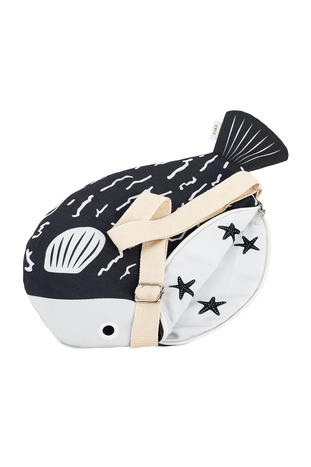 Design Vira-Black Blowfish-Omuz Çantası-4-Milagron.com