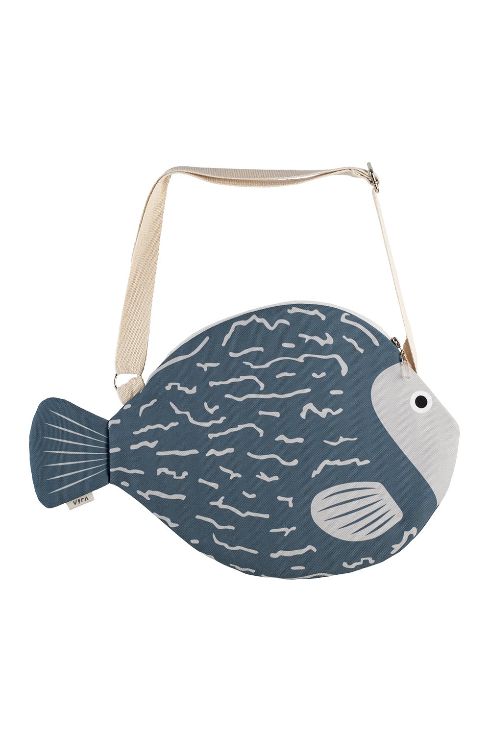 Design Vira-Blue Blowfish-Omuz Çantası-2-Milagron.com