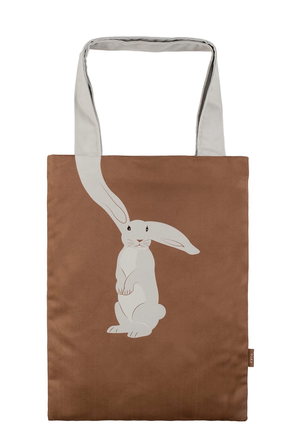 Design Vira-Brown Rabbit Tote Bag-Omuz Çantası-2-Milagron.com