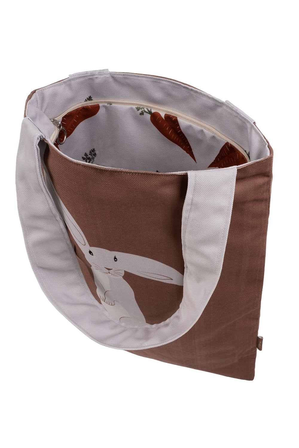Design Vira-Brown Rabbit Tote Bag-Omuz Çantası-3-Milagron.com