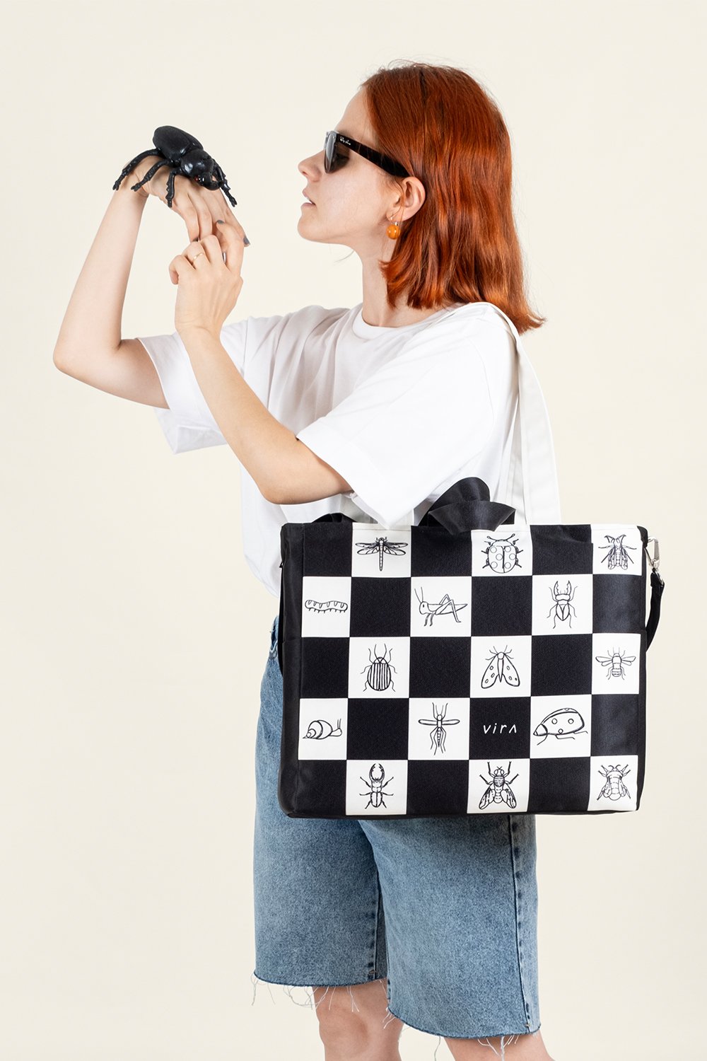 Design Vira-Bugs Weekend Bag-Omuz Çantası-1-Milagron.com