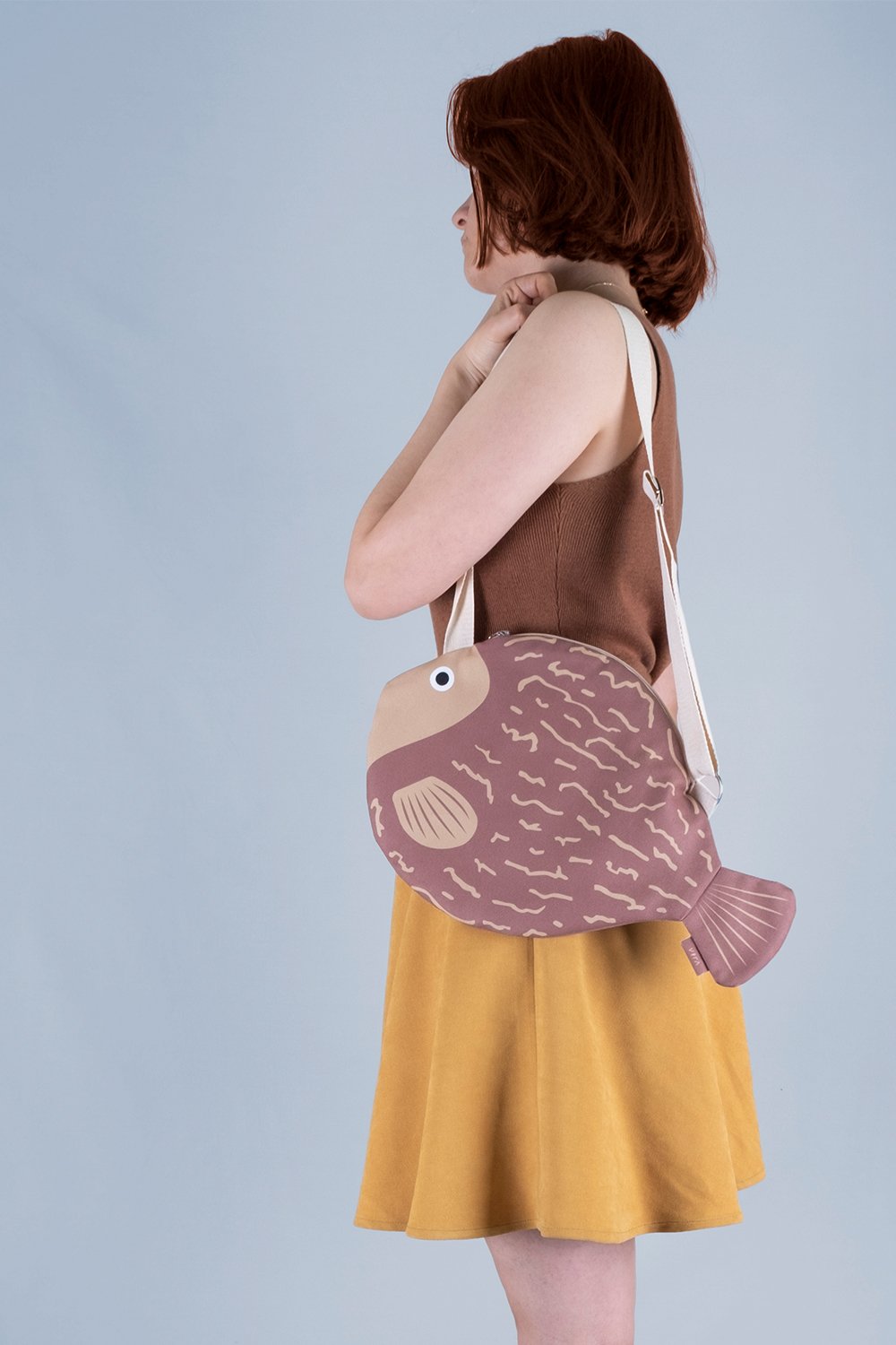 Design Vira-Chocolate Blowfish-Omuz Çantası-1-Milagron.com