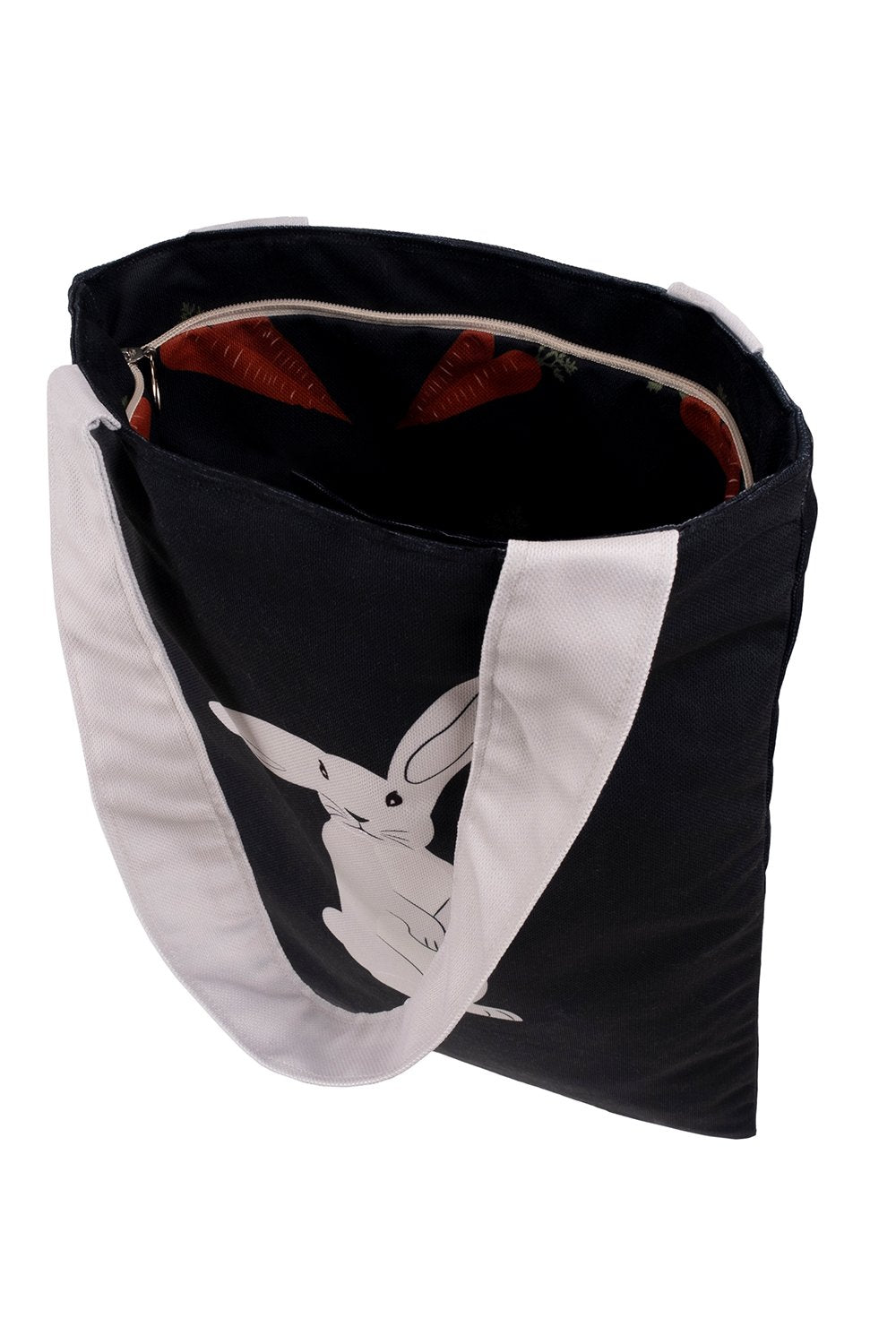 Design Vira-Dark Rabbit Tote Bag-Omuz Çantası-3-Milagron.com