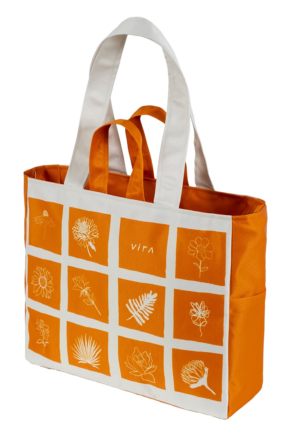 Design Vira-Flowers Weekend Bag-Omuz Çantası-2-Milagron.com
