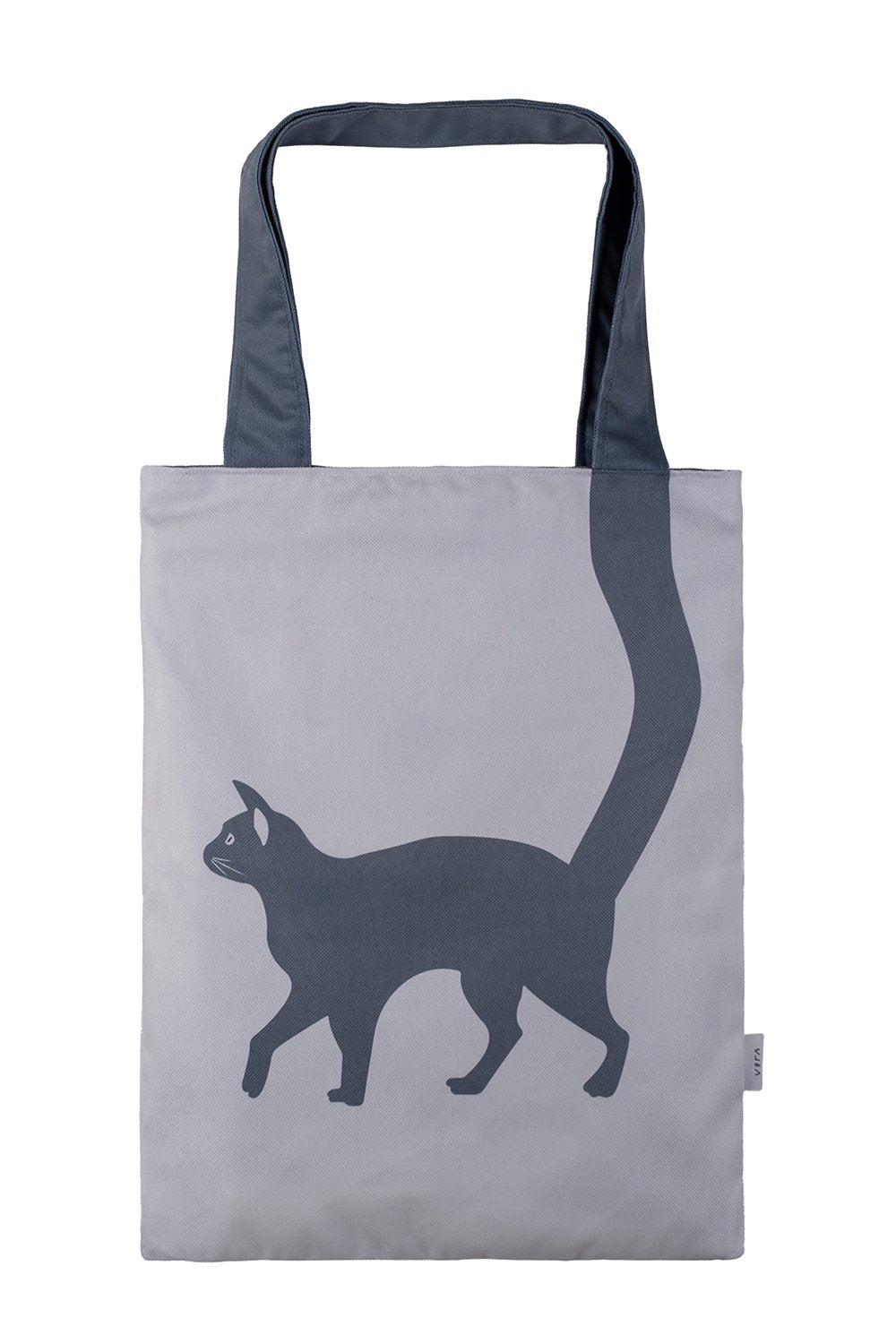 Design Vira-Gray Cat Tote Bag-Omuz Çantası-2-Milagron.com