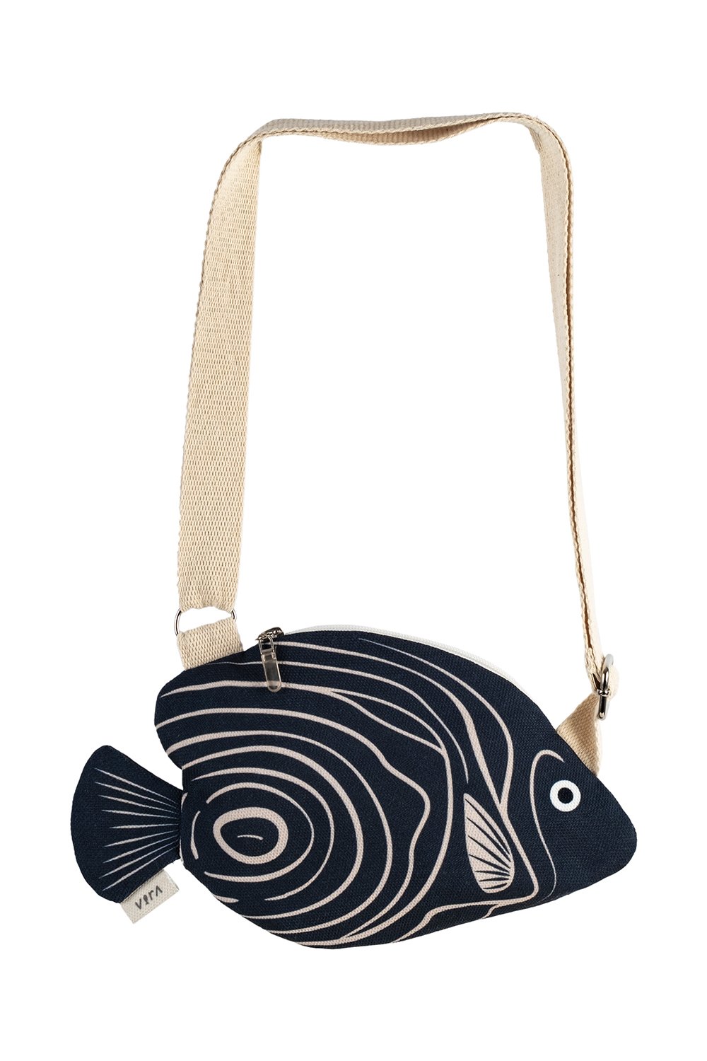 Design Vira-Midnight Emperor Angelfish-Bel Çantası-2-Milagron.com