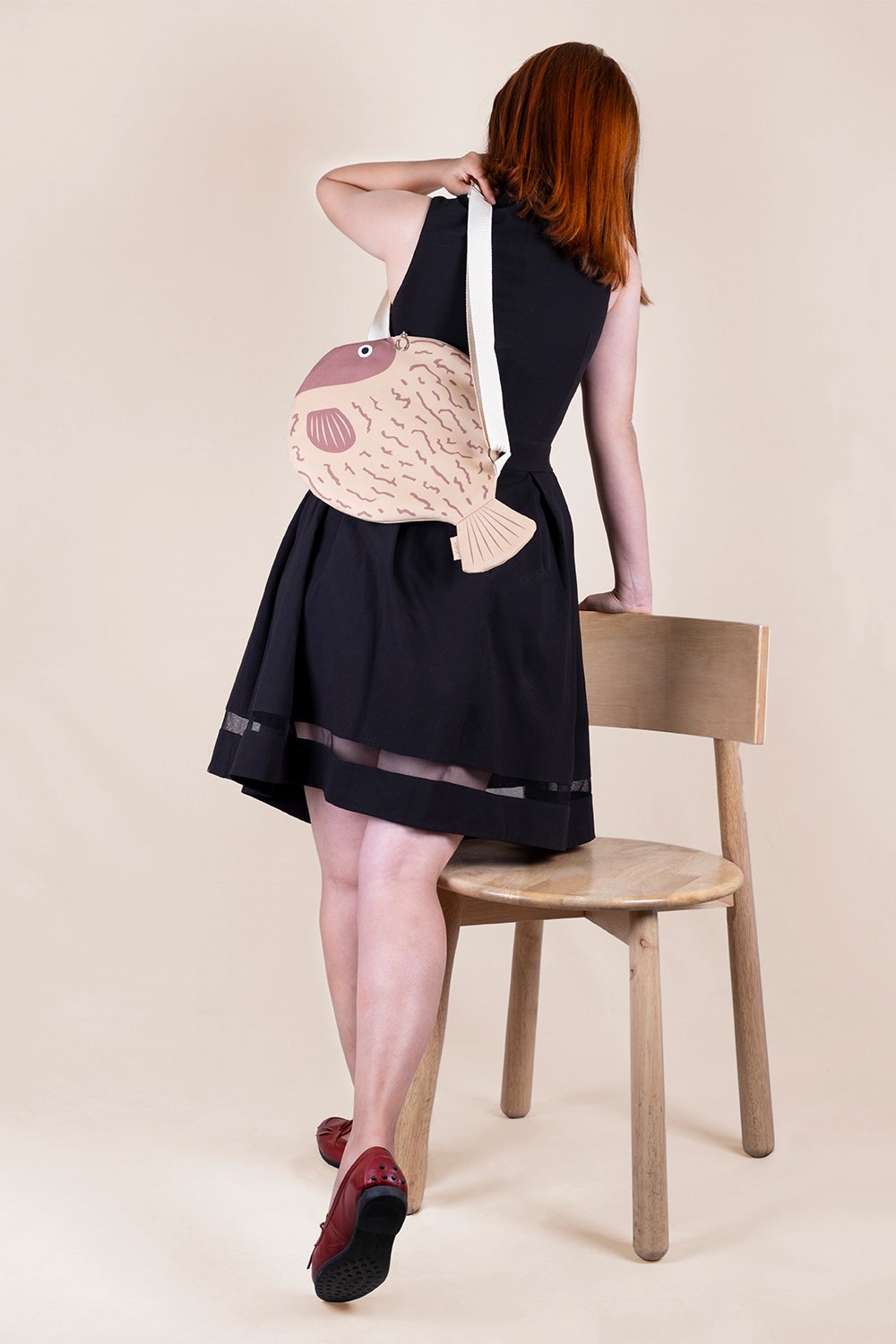 Design Vira-Mustard Blowfish-Omuz Çantası-1-Milagron.com