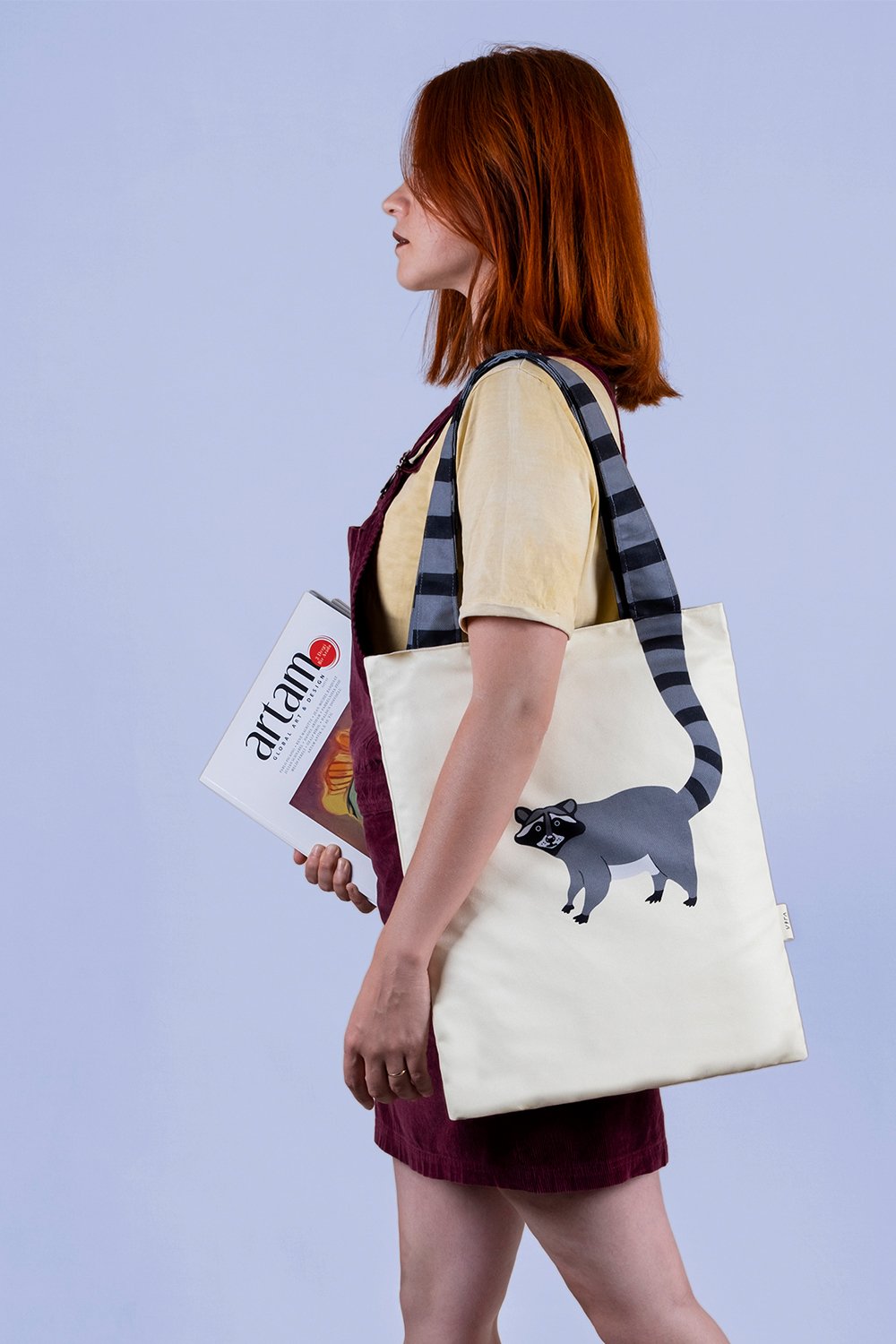Design Vira-Raccoon Tote Bag-Omuz Çantası-1-Milagron.com