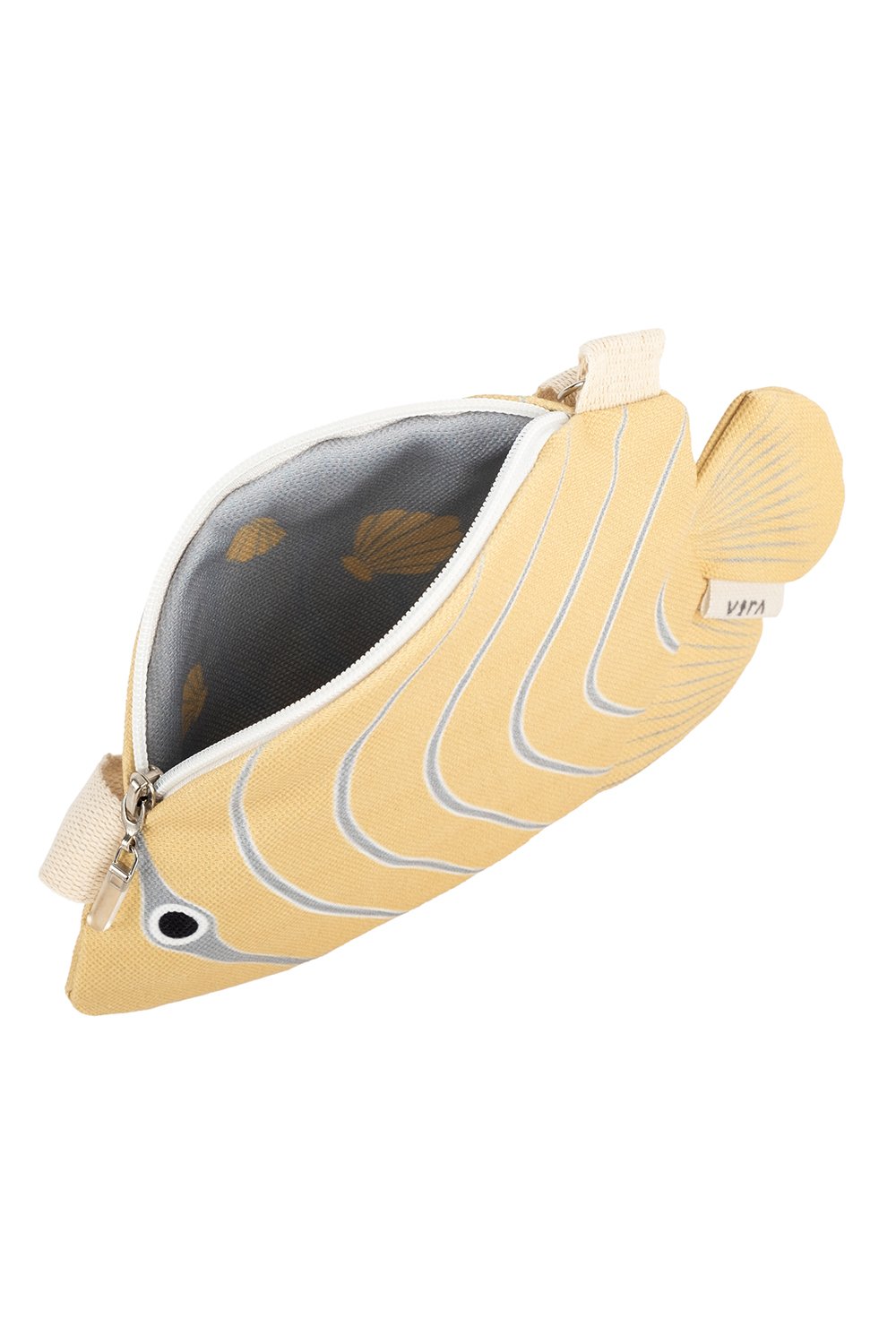 Design Vira-Yellow Regal Angelfish-Bel Çantası-2-Milagron.com