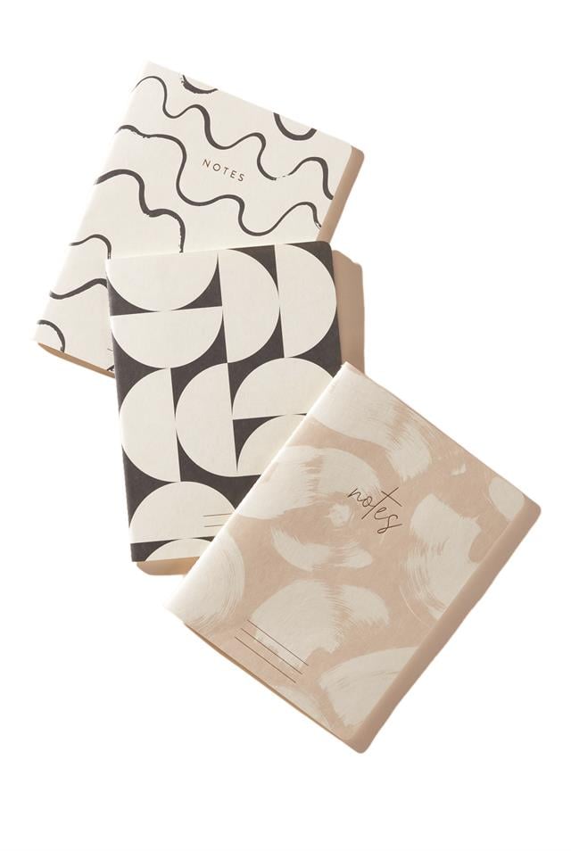 Designwork Ink-Design Works Ink Flex Notebooks Naturals 3'lü Defter-Defter-1-Milagron.com