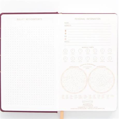 Designwork Ink-Design Works Ink Kumaş Kaplı Moon Phases Defter-Defter-6-Milagron.com