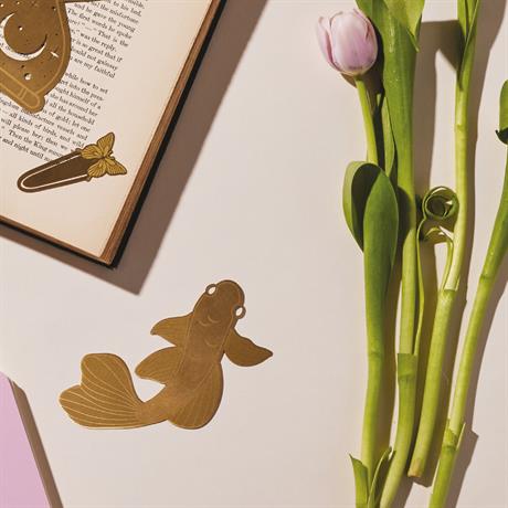 Designwork Ink-Design Works Jumbo Metal Kitap Ayracı Koi Fishes-Kitap Ayracı-2-Milagron.com