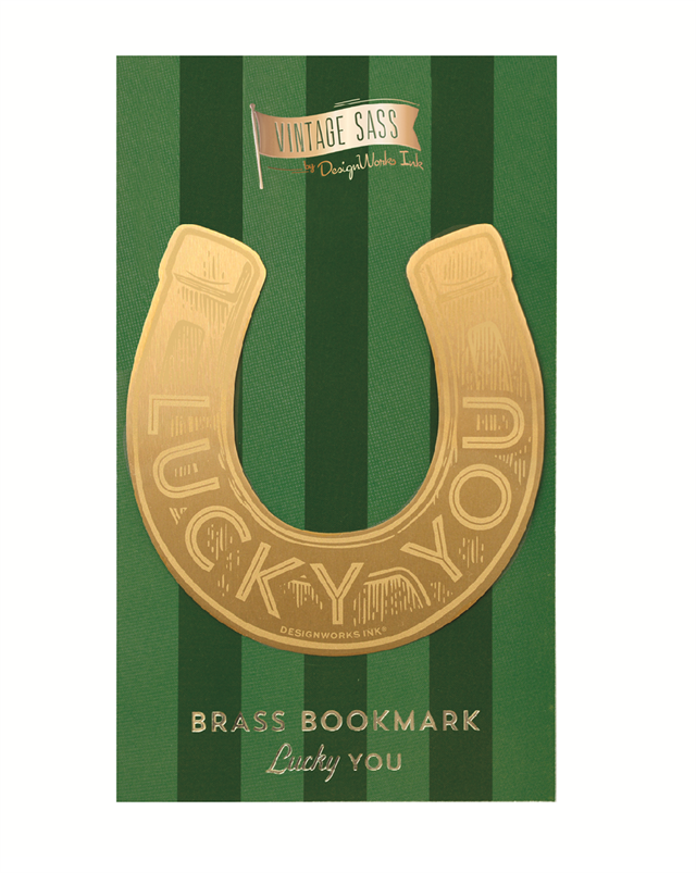 Designwork Ink-Design Works Jumbo Metal Kitap Ayracı Lucky You-Kitap Ayracı-1-Milagron.com