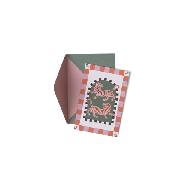 Designwork Ink-Designworks Ink Adopo Notecard Set 16'lı Set Eye, Tiger, Heart, Peacock-Aksesuar-4-Milagron.com