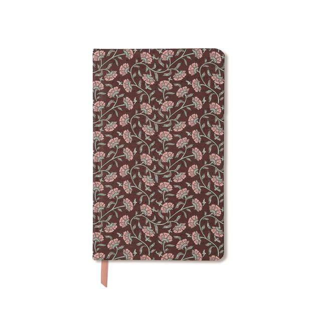 Designwork Ink-Designworks Ink Soft Touch Journal Burgundy Vintage Floral Günlük-Defter-2-Milagron.com