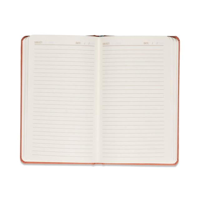 Designworks Ink Celestial Bookcloth Journal Defter- Terracotta Sun