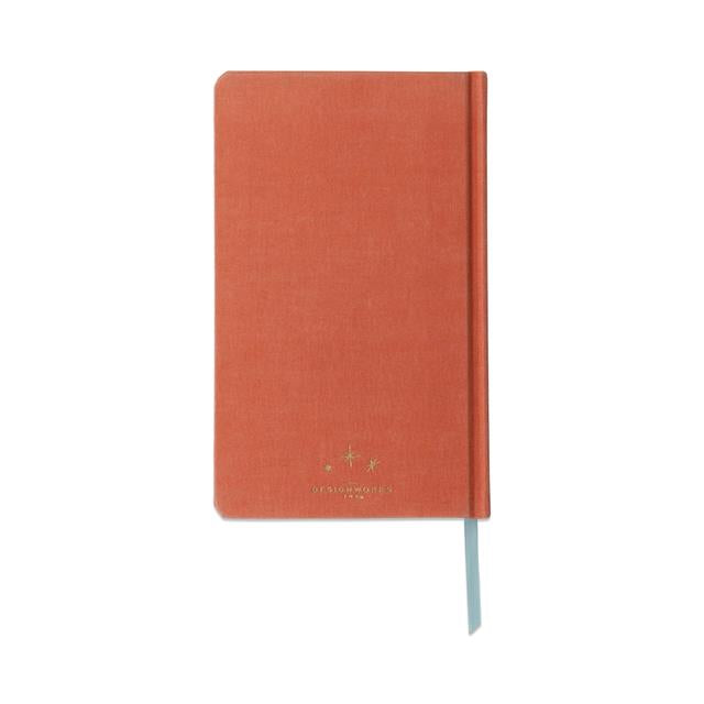 Designworks Ink Celestial Bookcloth Journal Defter- Terracotta Sun