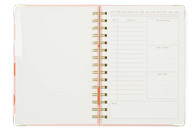 Designworks Ink Undated Planner/Ajanda 13 Month Planner And Sticker Sheet, Perpetual