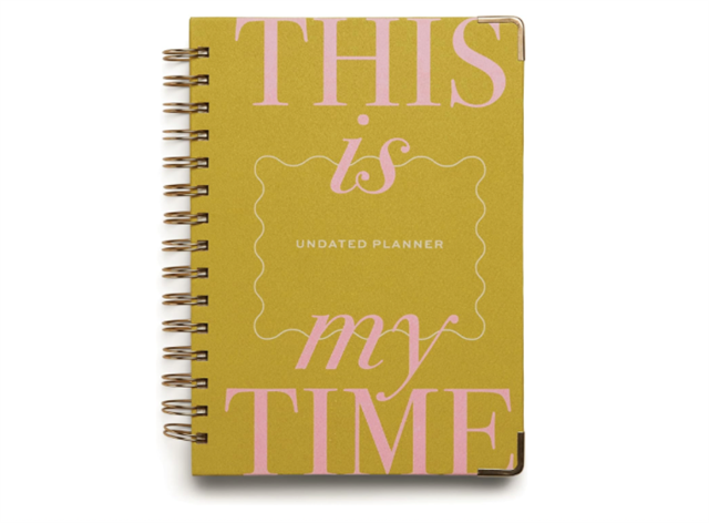 Designwork Ink-Undated Planner/Ajanda 13 Month Planner And Sticker Sheet, My Time-Defter-1-Milagron.com