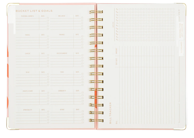 Designwork Ink-Undated Planner/Ajanda 13 Month Planner And Sticker Sheet, My Time-Defter-16-Milagron.com