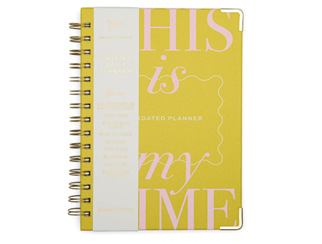 Designwork Ink-Undated Planner/Ajanda 13 Month Planner And Sticker Sheet, My Time-Defter-2-Milagron.com