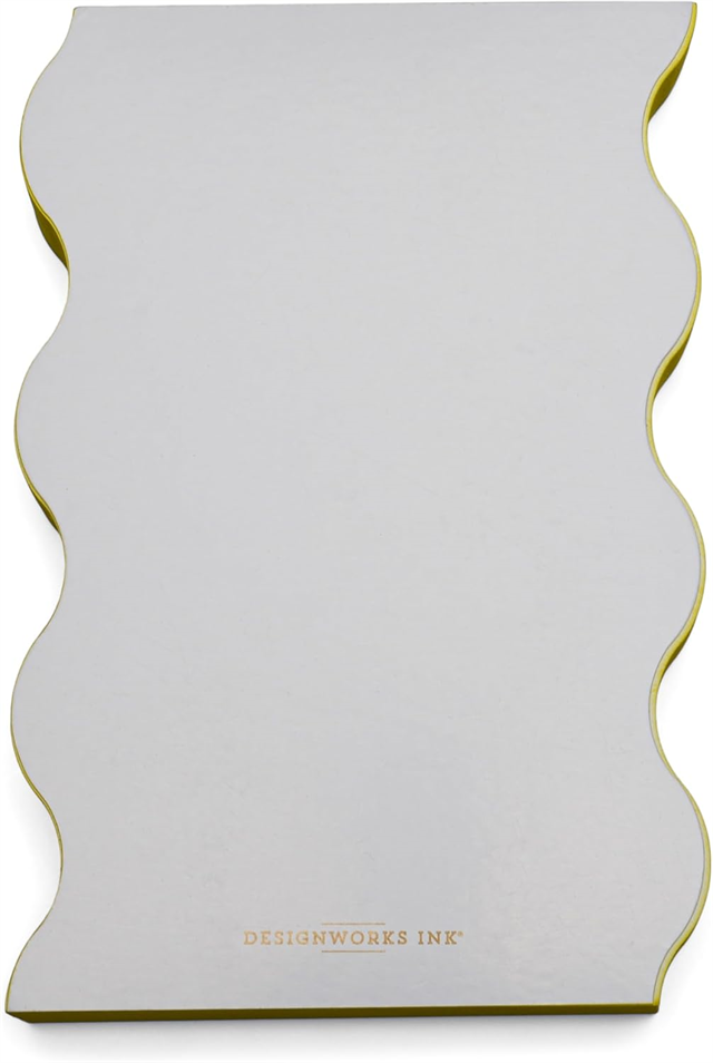 Designworks Ink Wavy Daily Self Care, Priorities, And Goals Notepad, 180 Sayfa, Lilac