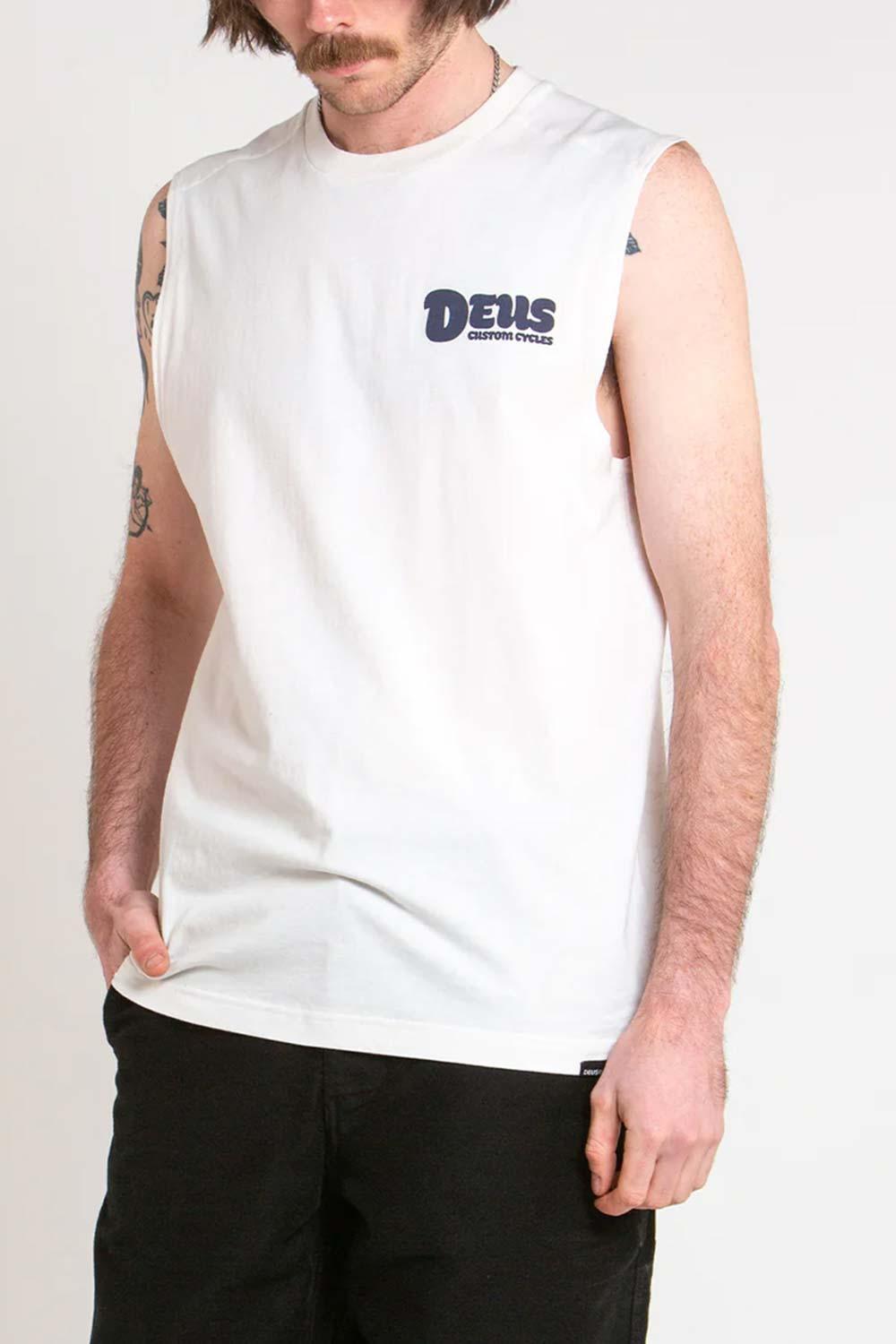 Deus-Bubble Up Muscle Vintage White-T-Shirts-1-Milagron.com