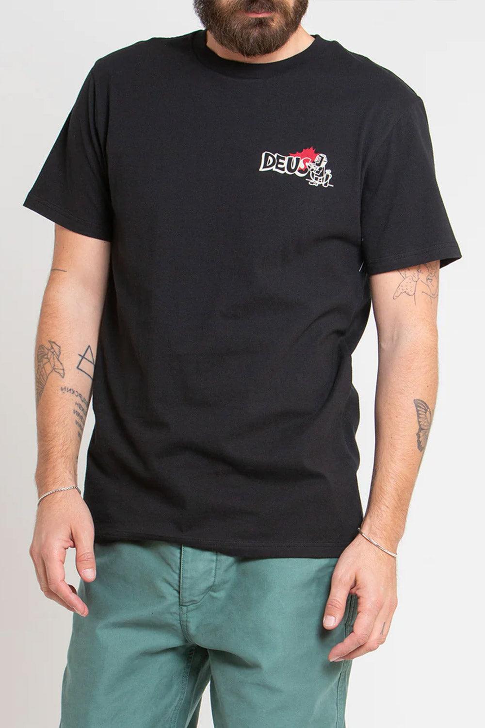 Deus-Flash Tee Black-T-Shirts-1-Milagron.com