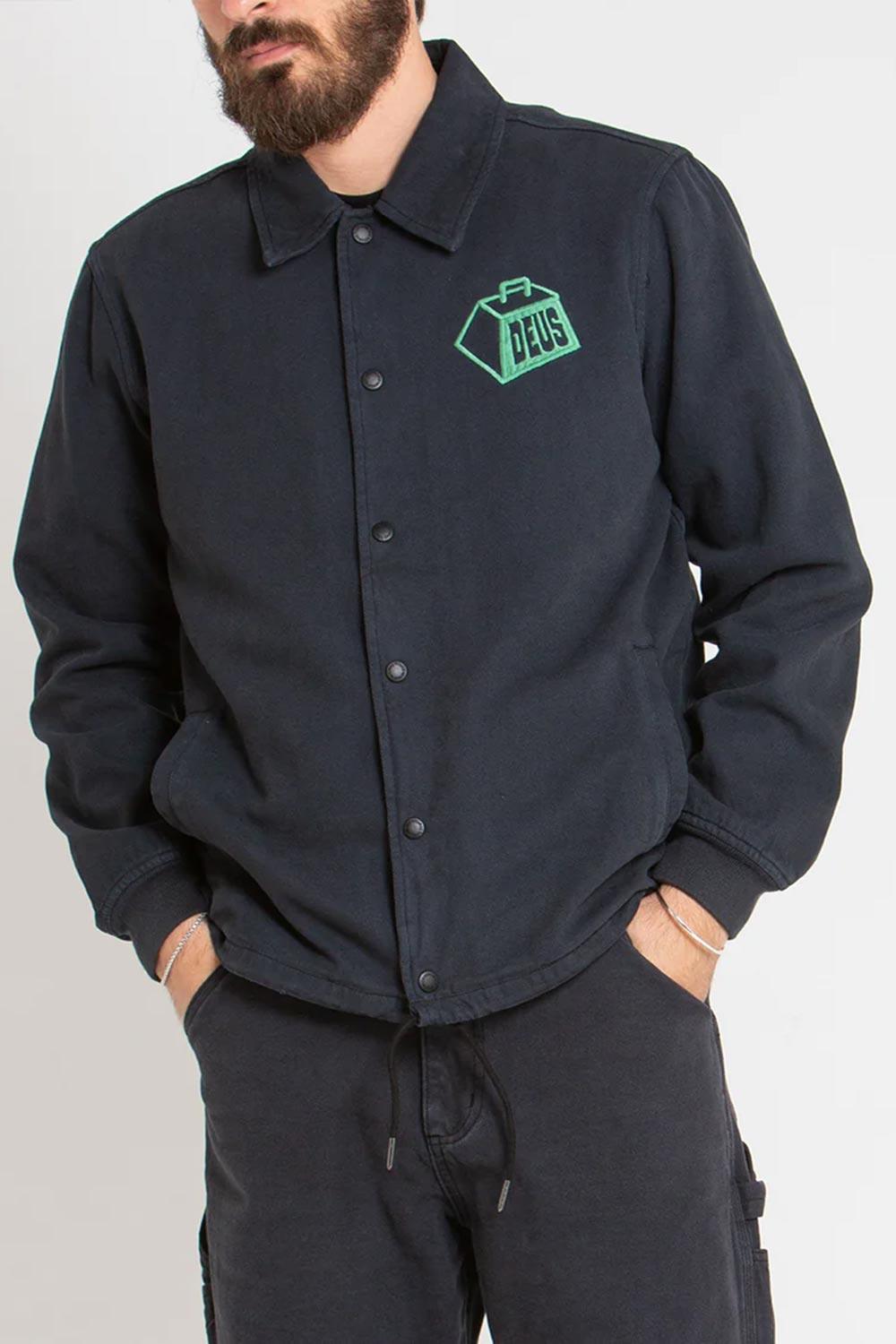 Deus-Heavyweight Canvas Coach Anthracite-Ceket-1-Milagron.com