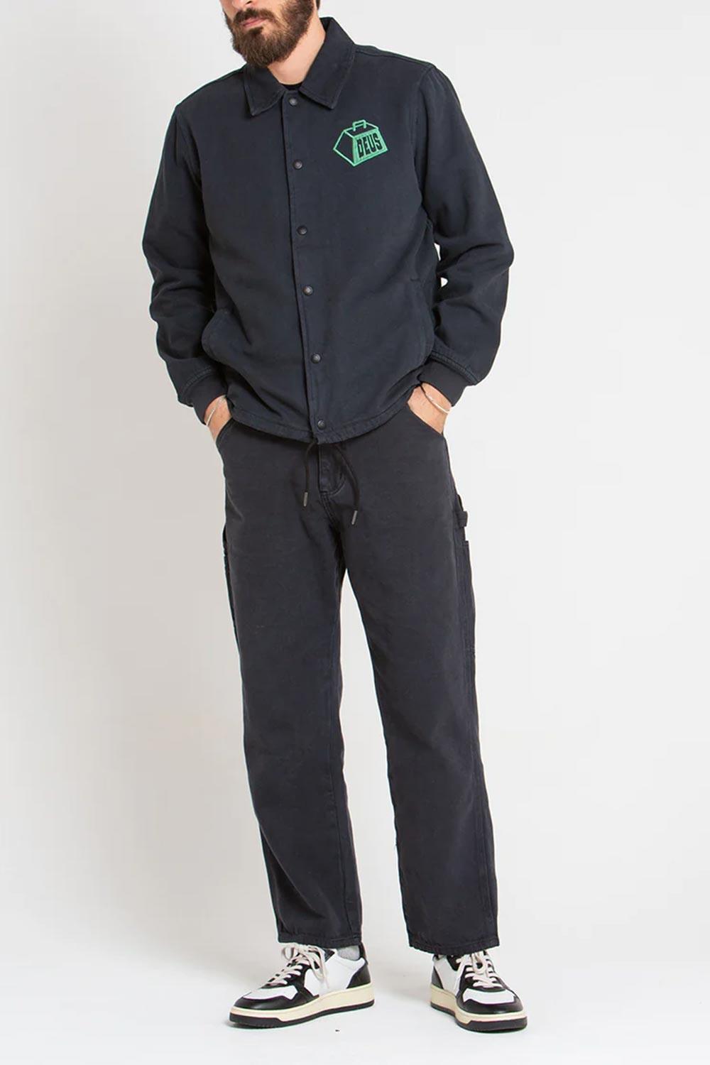 Deus-Heavyweight Canvas Coach Anthracite-Ceket-2-Milagron.com