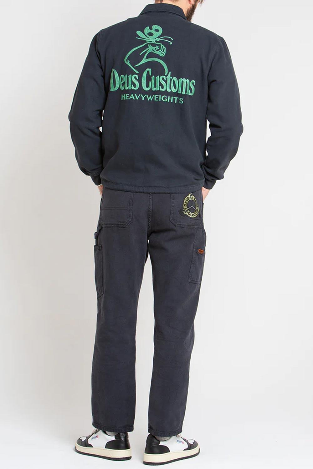 Deus-Heavyweight Canvas Coach Anthracite-Ceket-4-Milagron.com