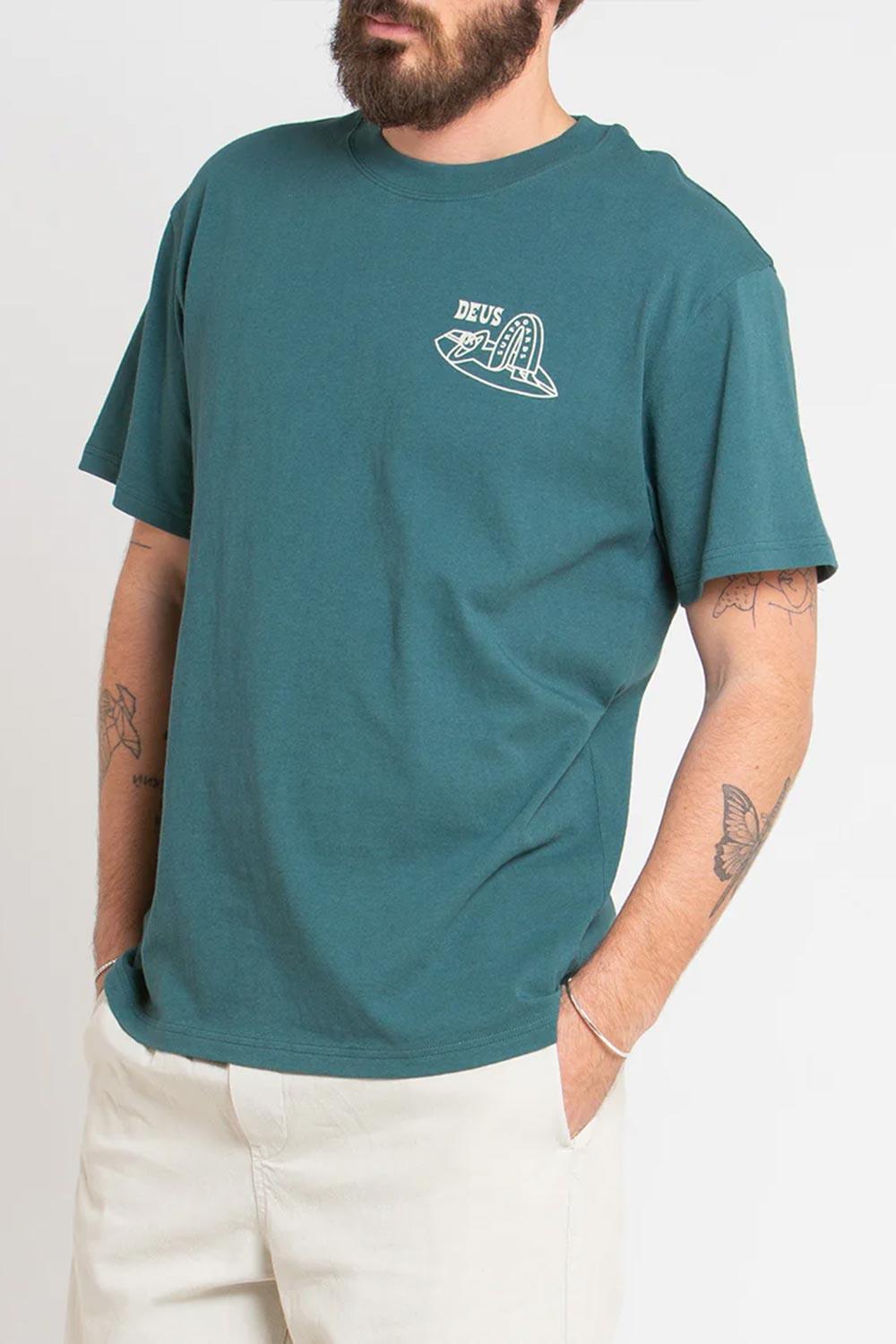 Deus-Layback Tee Jasper Green-T-Shirts-3-Milagron.com