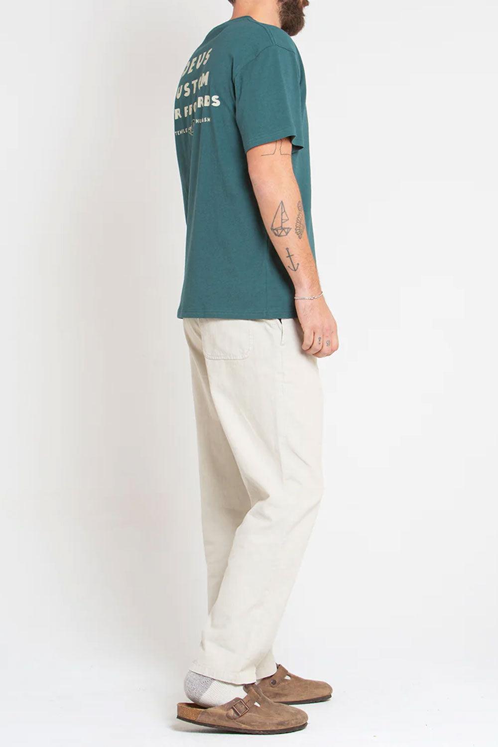 Deus-Layback Tee Jasper Green-T-Shirts-4-Milagron.com