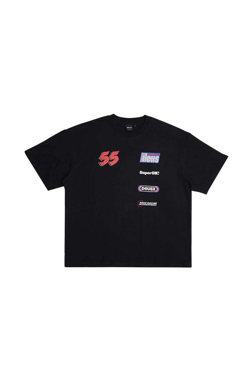 Deus-Moto Decal Tee Black-T-Shirts-5-Milagron.com