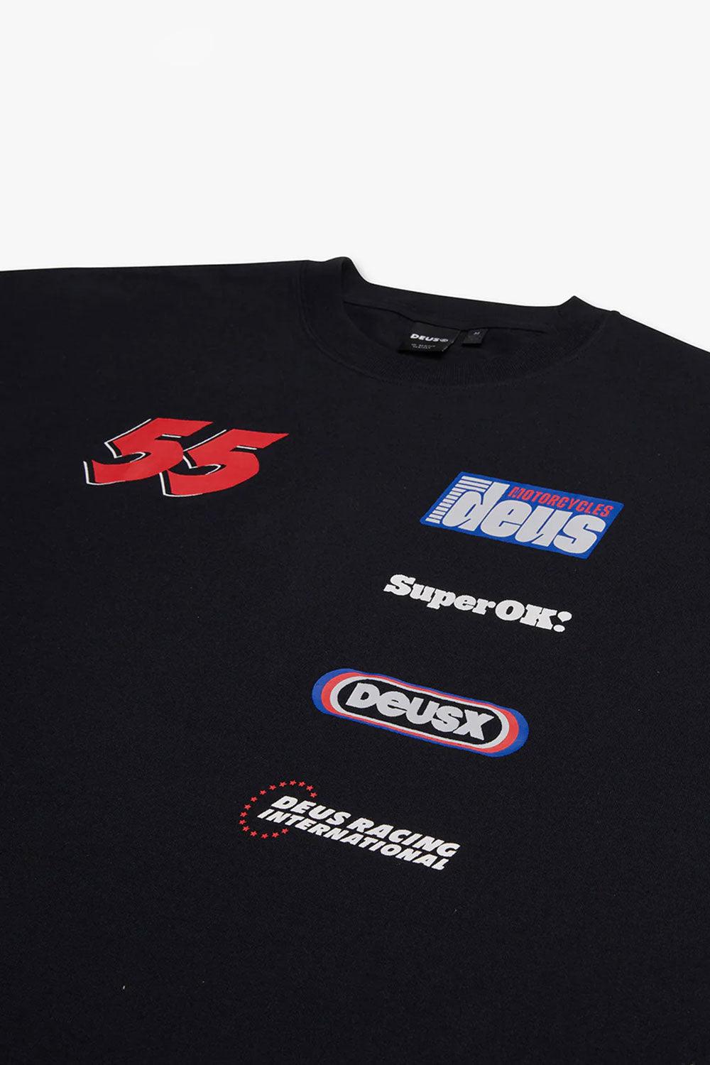 Deus-Moto Decal Tee Black-T-Shirts-7-Milagron.com