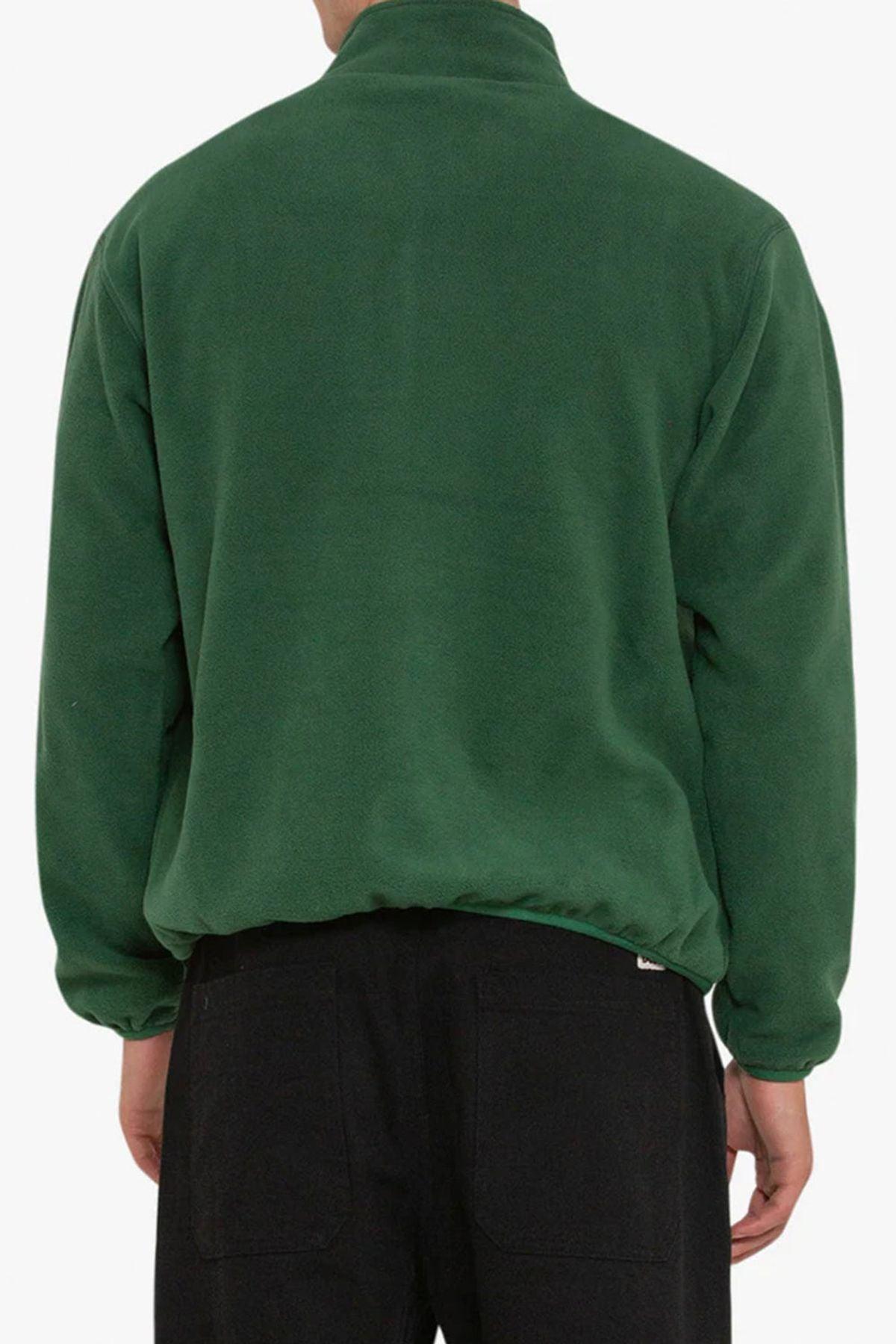 Deus-Munster Zip Polar Fleece Trek Green-Sweatshirts & Hoodies-3-Milagron.com