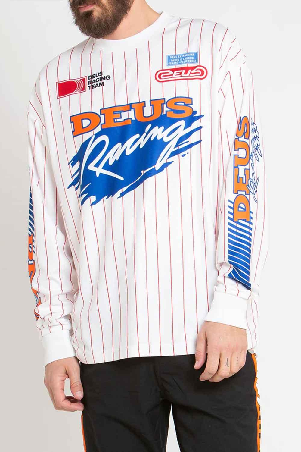 Deus-Trackstar Moto Jersey Vintage White-T-Shirts-1-Milagron.com