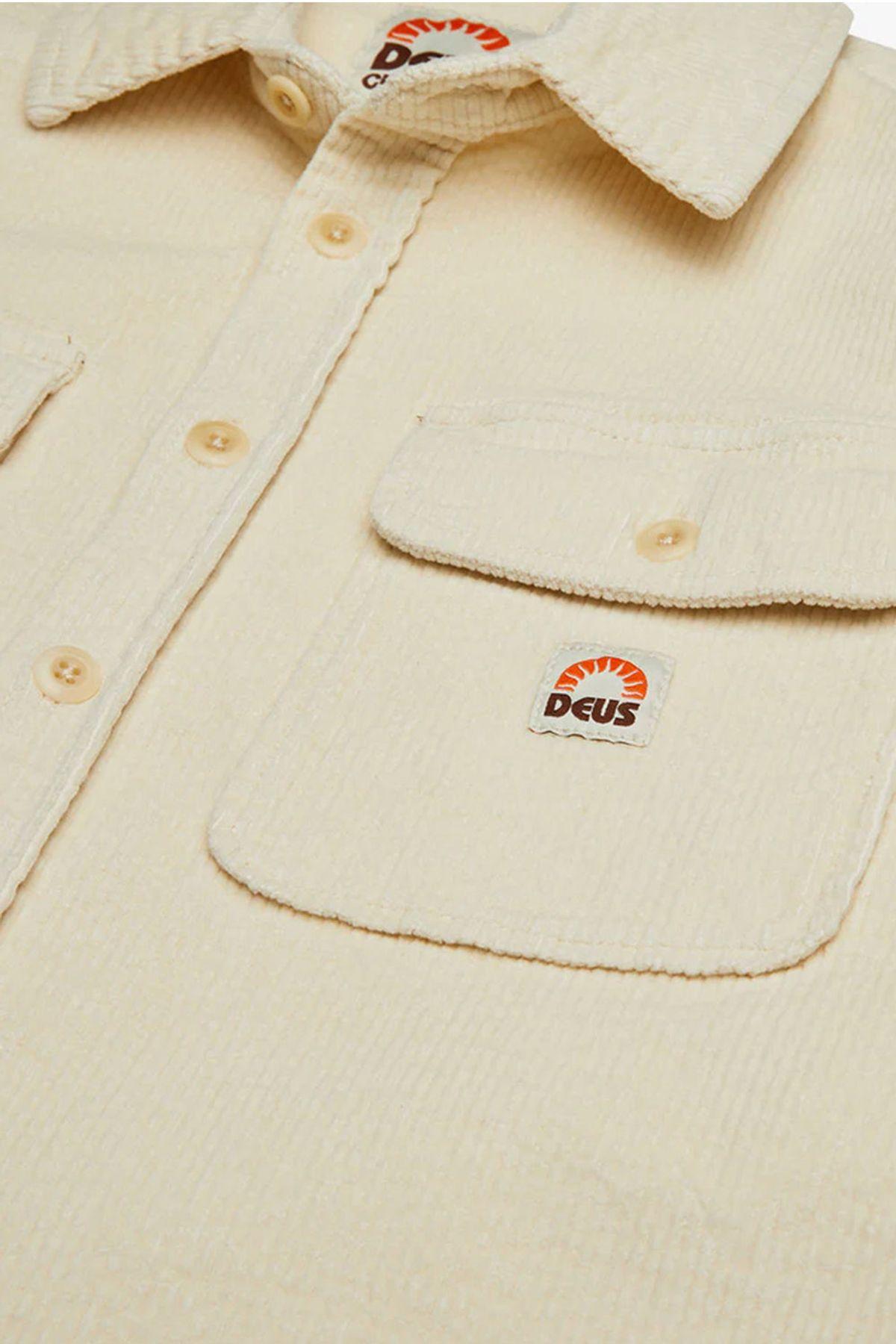 Deus-Vacay Cord Shirt Dirty White-Ceket-5-Milagron.com