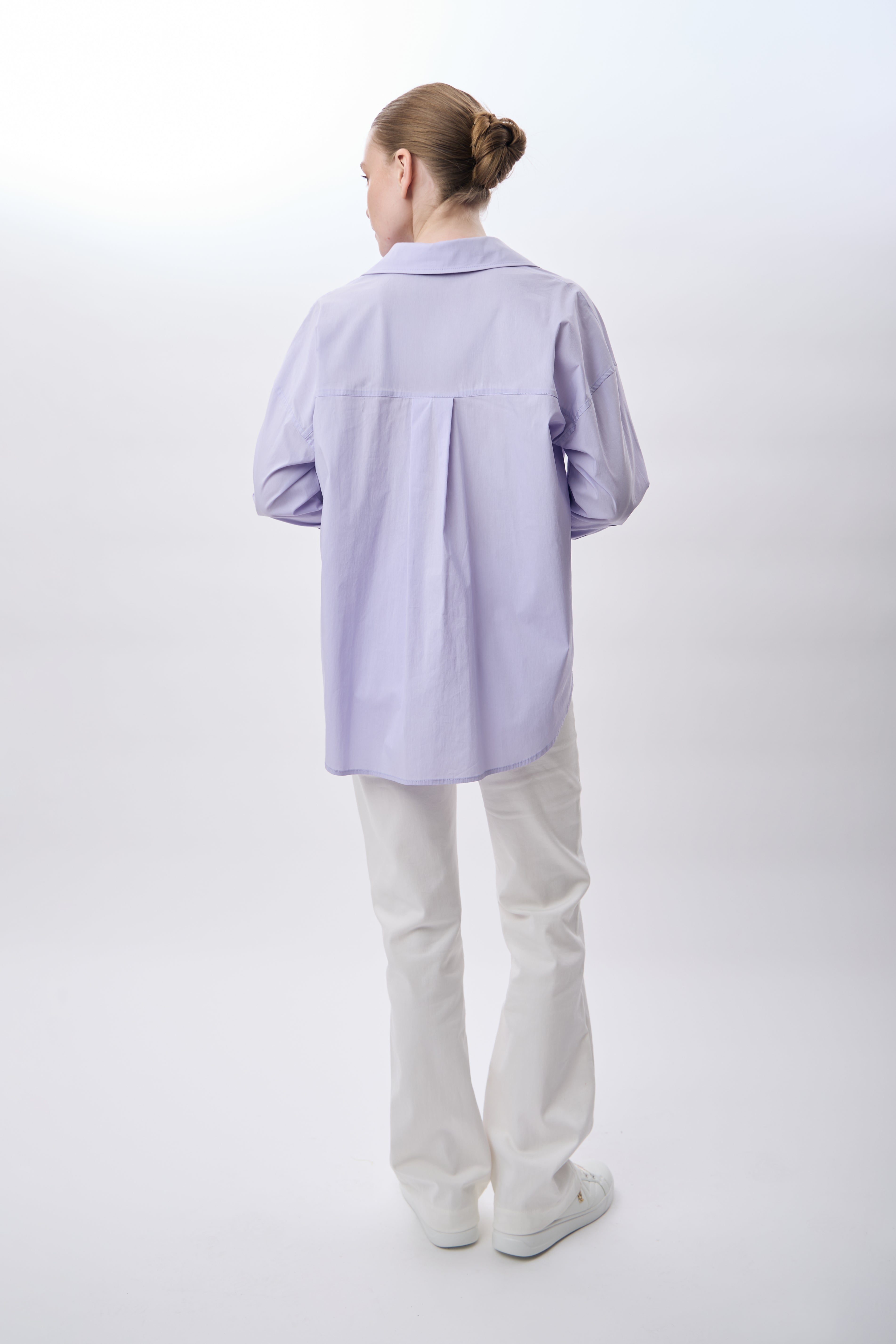 Diagonal-Arkası Uzun Oversize Gömlek (Lila)-GÖMLEK-3-Milagron.com