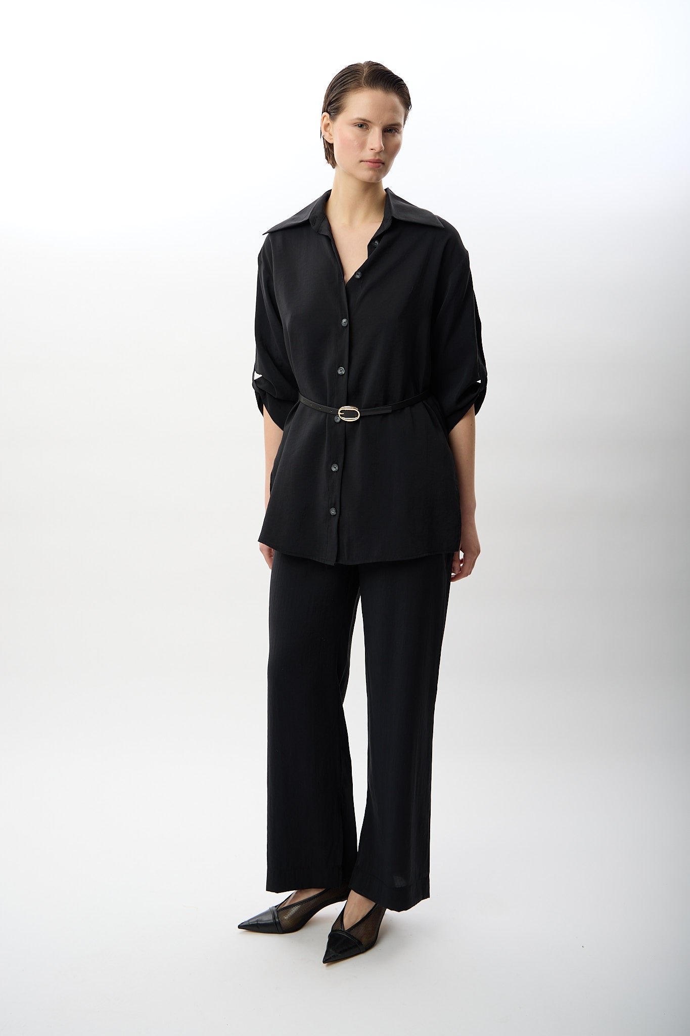 Diagonal-Bol Kesim Yırtmaçlı Pantolon-,-12-Milagron.com