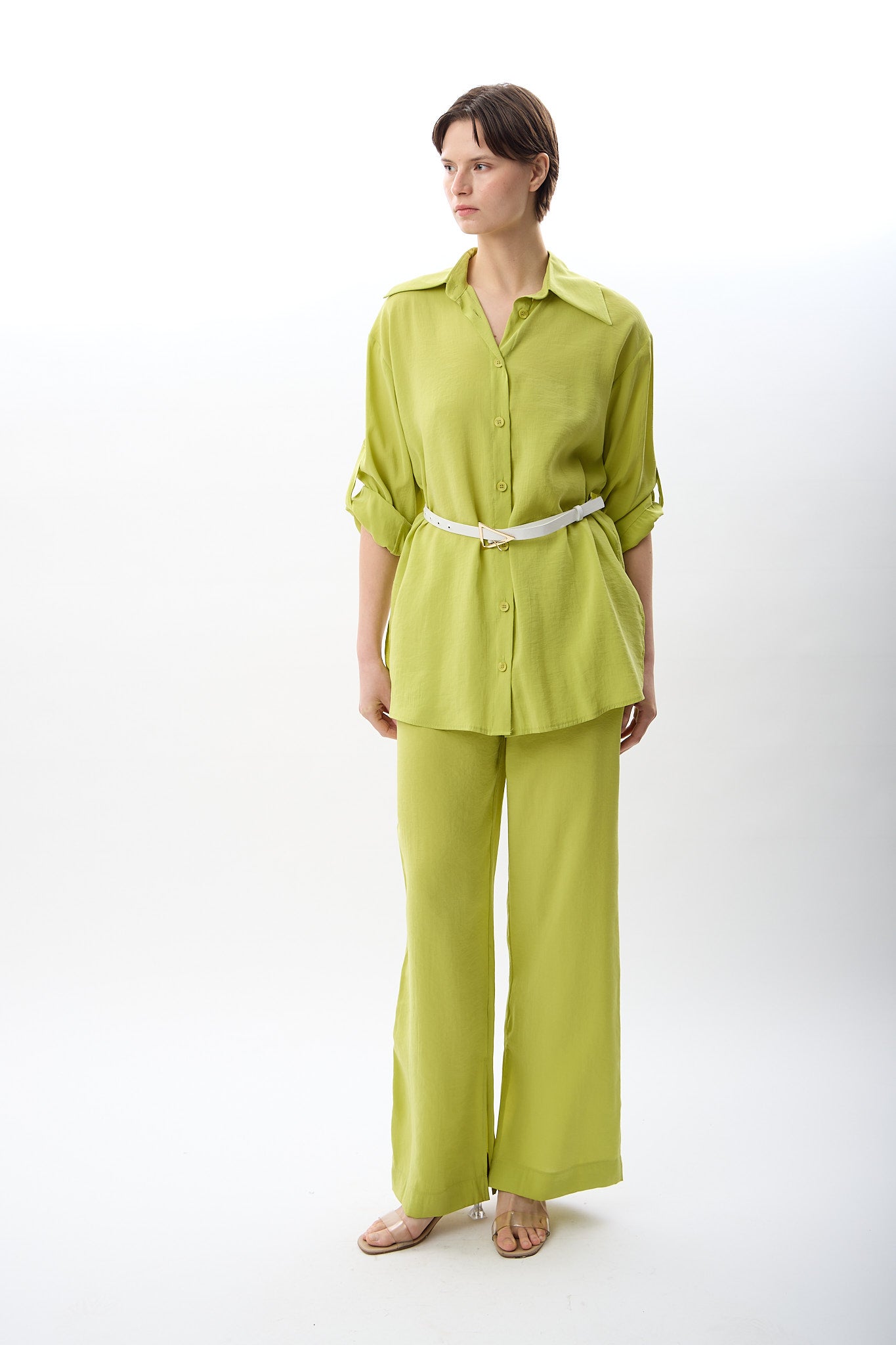 Diagonal-Bol Kesim Yırtmaçlı Pantolon-,-3-Milagron.com