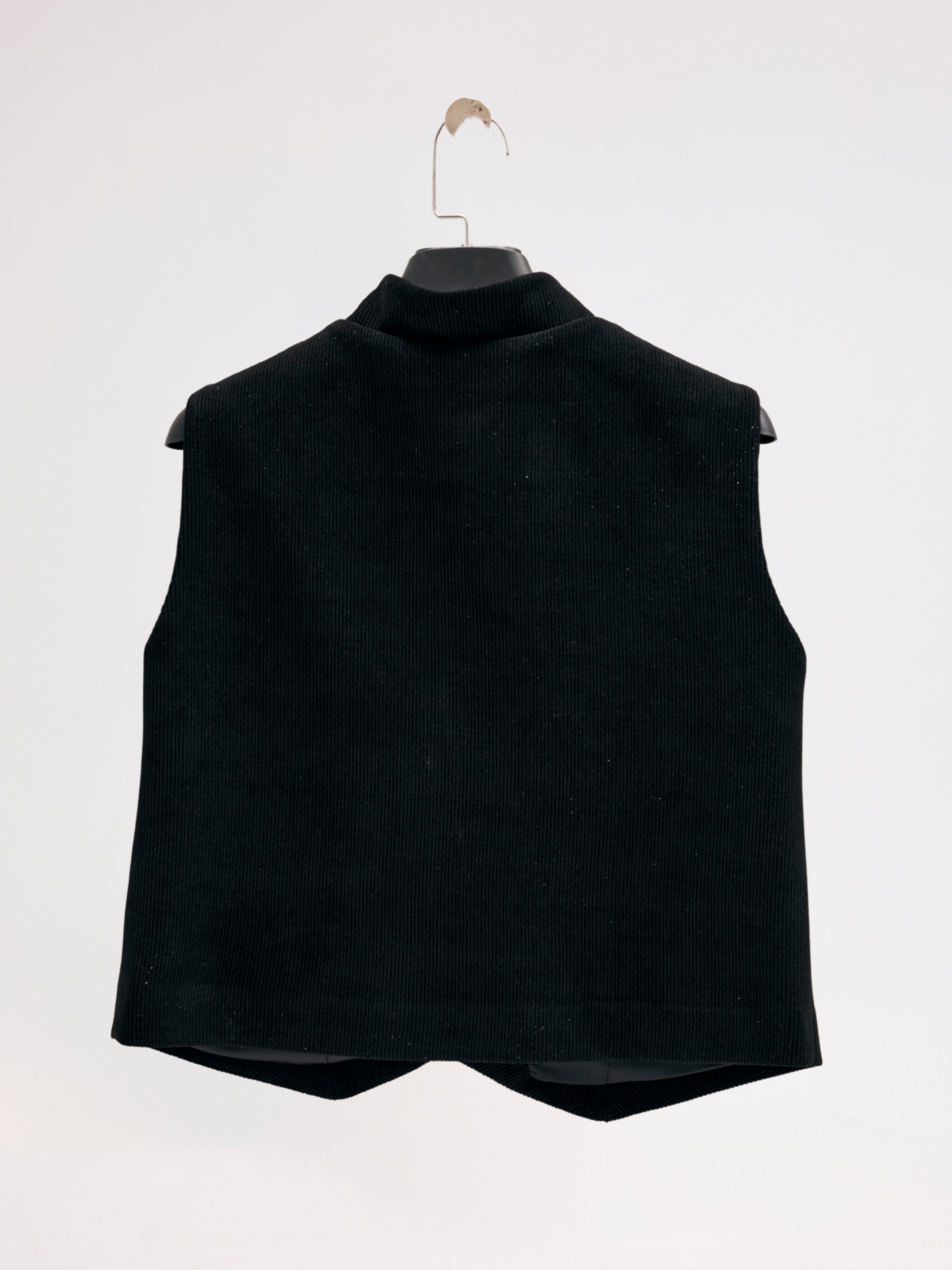 Diagonal-Kolsuz Düğmeli Yelek-YELEK-4-Milagron.com