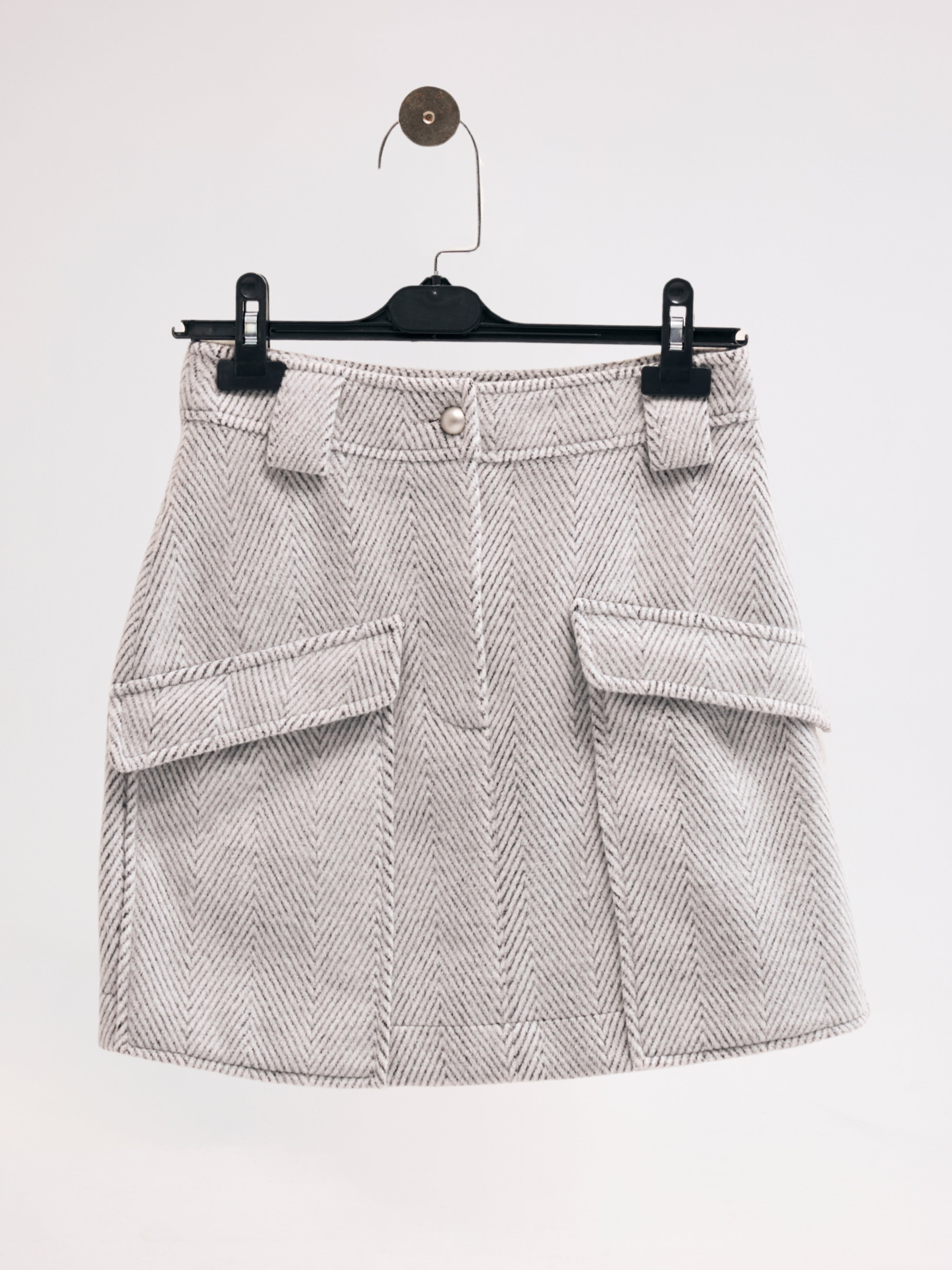 Diagonal-Cepli Gri Etek-Etek-5-Milagron.com