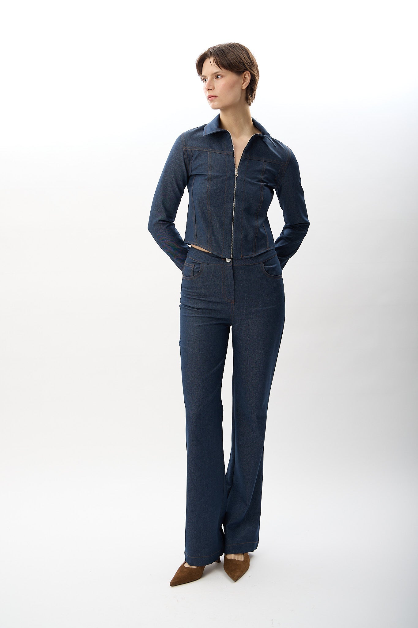 Diagonal-Crop Kesim Kot Ceket-Ceket-7-Milagron.com