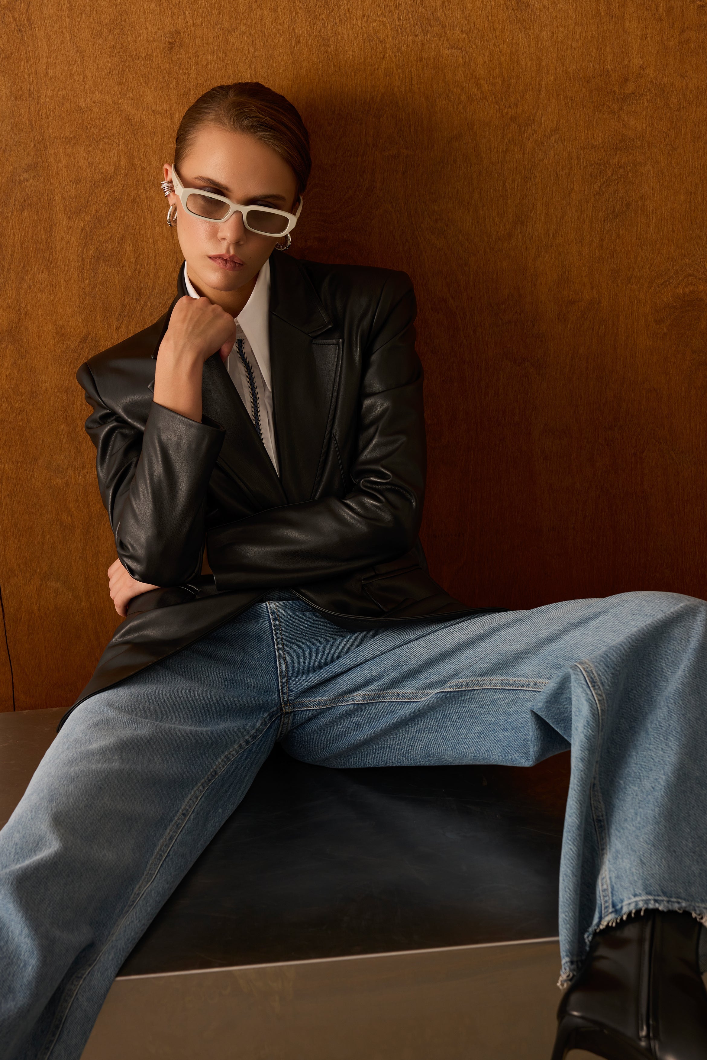 Diagonal-Deri Siyah Ceket-Ceket-6-Milagron.com