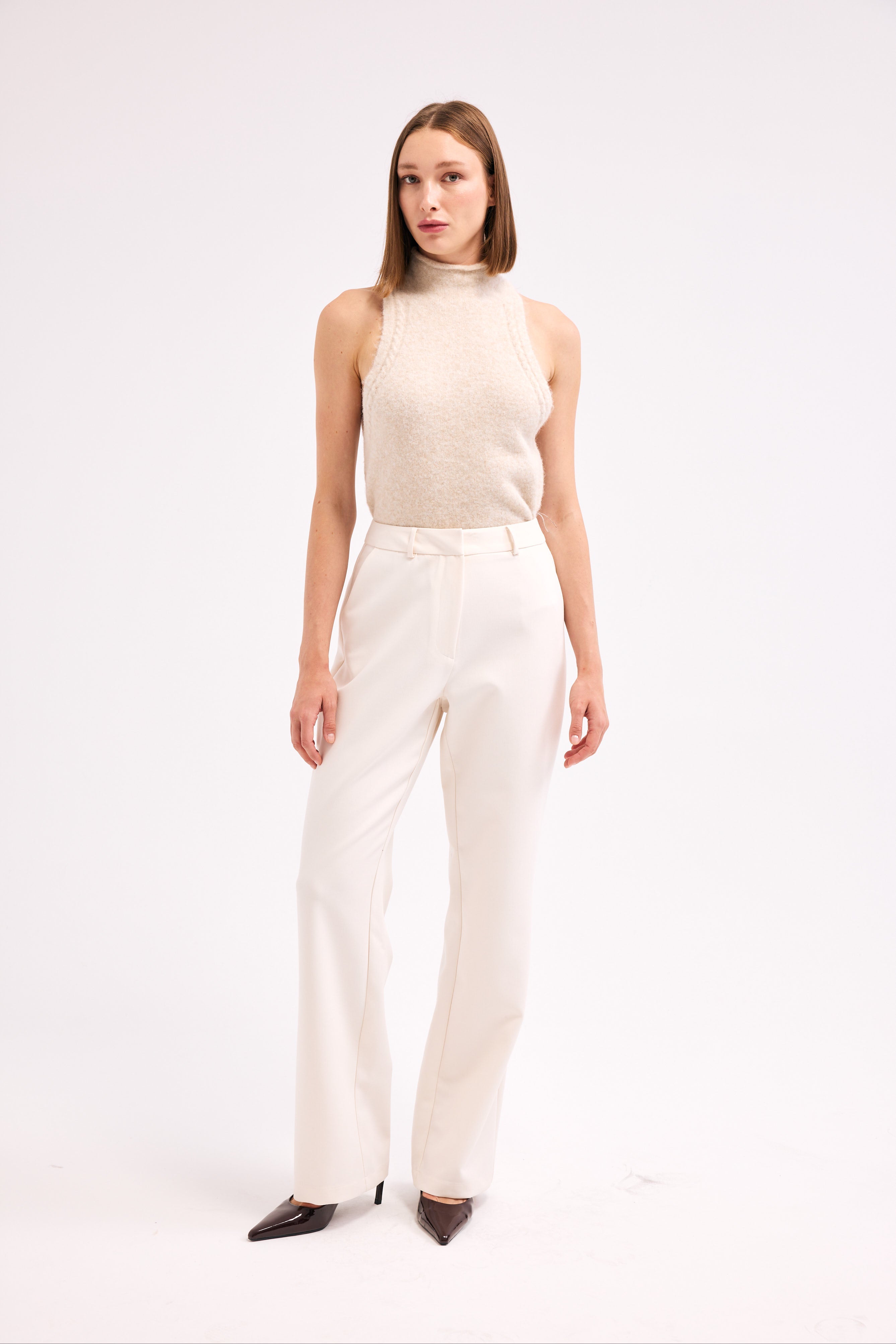 Diagonal-Düz Paça Pantolon-Pantolon-5-Milagron.com